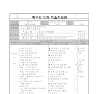 학습지도안 (축구의이해) 학습지도안 (축구의이해)